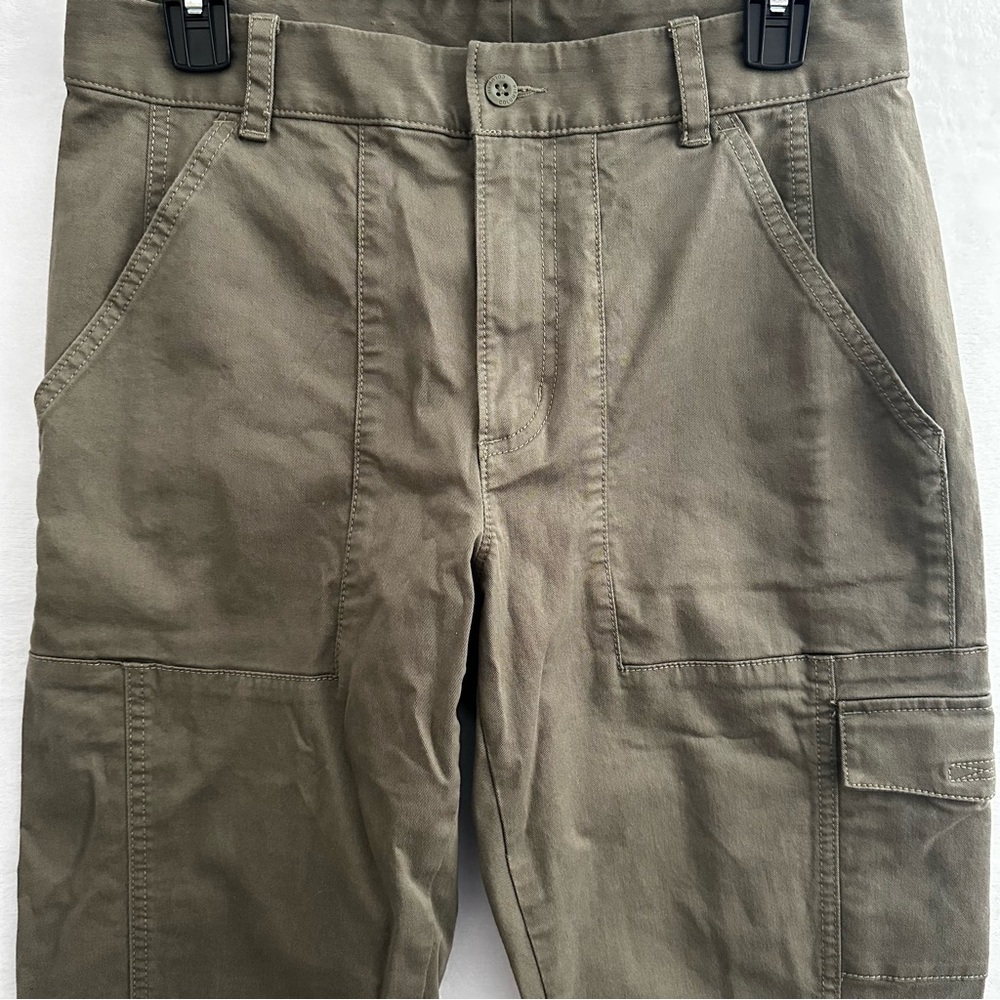 Columbia Cargo Pants Women’s Size 10 Regular Olive Green Hiking Utility Comfort - Picture 2 of 11